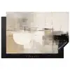 Abstract - Kunst - Grijs Inductie beschermer vinyl 3mm klein -3d