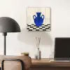 Vaas - Blauw - Geblokt - Modern plexiglas 5mm klein -sfeer6