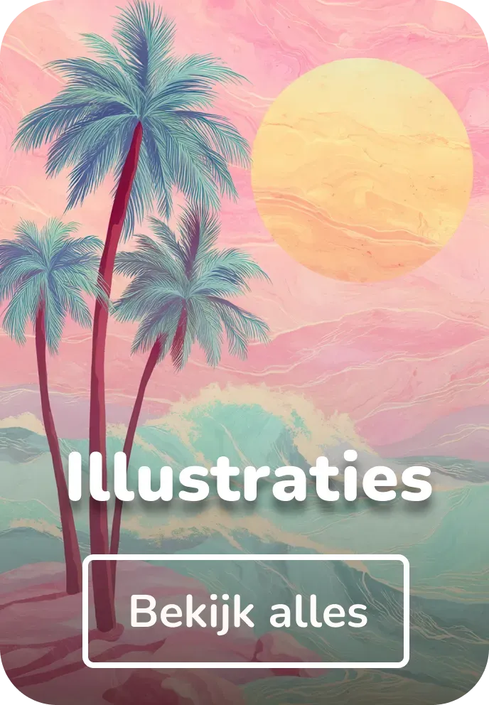 Wandkleed illustraties