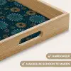 Blauw - Patroon - Retro Dienblad Rechthoek middel 911 -USP_HandgreepNL