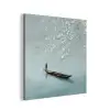 Bloesems - Minimalistisch - Wateroppervlak - Boot aluminium wit klein -3d