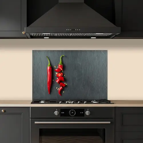 Het Spectrum van Pittigheid keuken achterwand spatscherm klein -sfeer1