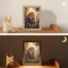 Leeuw - Dieren - Bloemen - Jungle Light Box met kabel klein -sfeer3_kind
