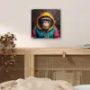 Graffiti - Chimpansee - Jas - Aap - Verf plexiglas 5mm klein -sfeer4