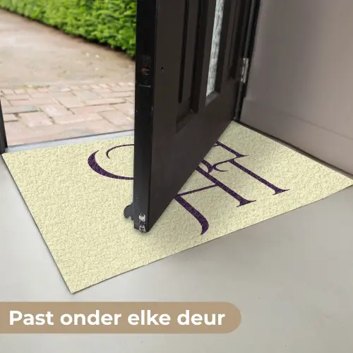 Oh hi - Geel - Monogram Deurmat klein -USP_NL