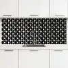 Modern - Geometrisch - Zwart keuken achterwand 2 middel 871 -3d