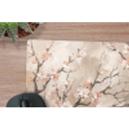 Bloesem - Takken - Schilderij - Beige - Serene muismat rubber klein -closeup