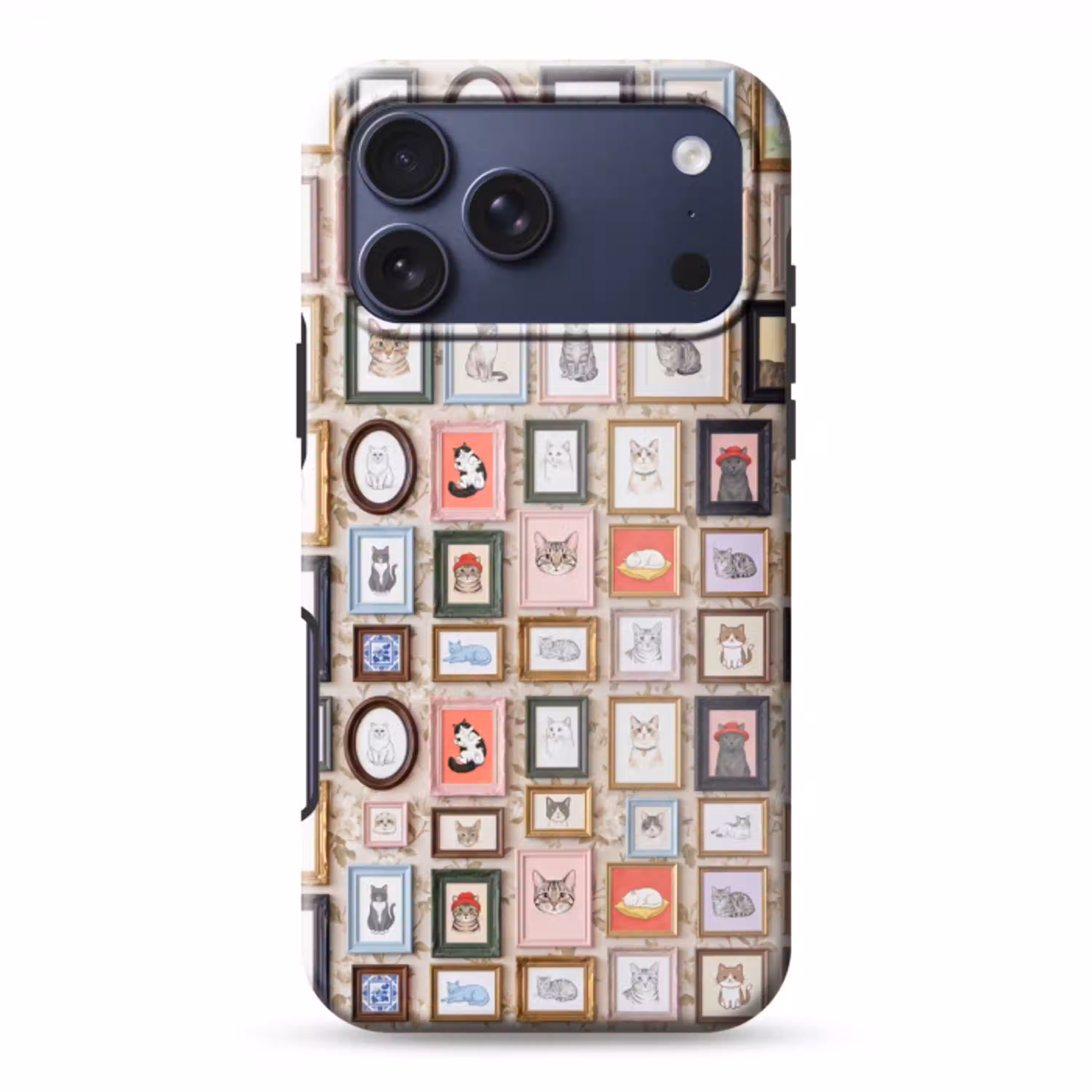 Kat - Portret - Dieren - Illustratie - Lijst Toughcase MagSafe Apple iPhone 17 Pro Max klein -3d