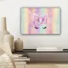 Eenhoorn - Glitters - Regenboog - pastel canvas 2cm klein -sfeer6