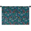 Golven - Retro - Blauw - Patroon Wandkleed katoen klein 269 -zz3d