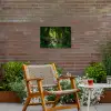 Waterval in het Regenwoud Tuinposter op houten frame 2 cm dik klein -sfeer3