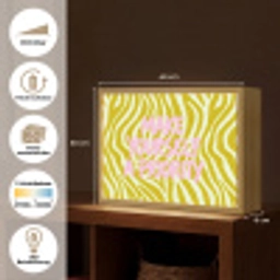 Zebraprint - Priority - Roze Light Box met batterij (Wandlamp) middel -USP_websiteoverzichtDE