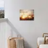 Gouden Graanveld bij Zonsopgang tuinposter los doek klein -sfeer8