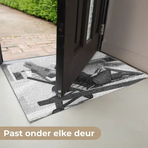 Glamour - Modern - Zwart - Wit Deurmat klein -USP_NL