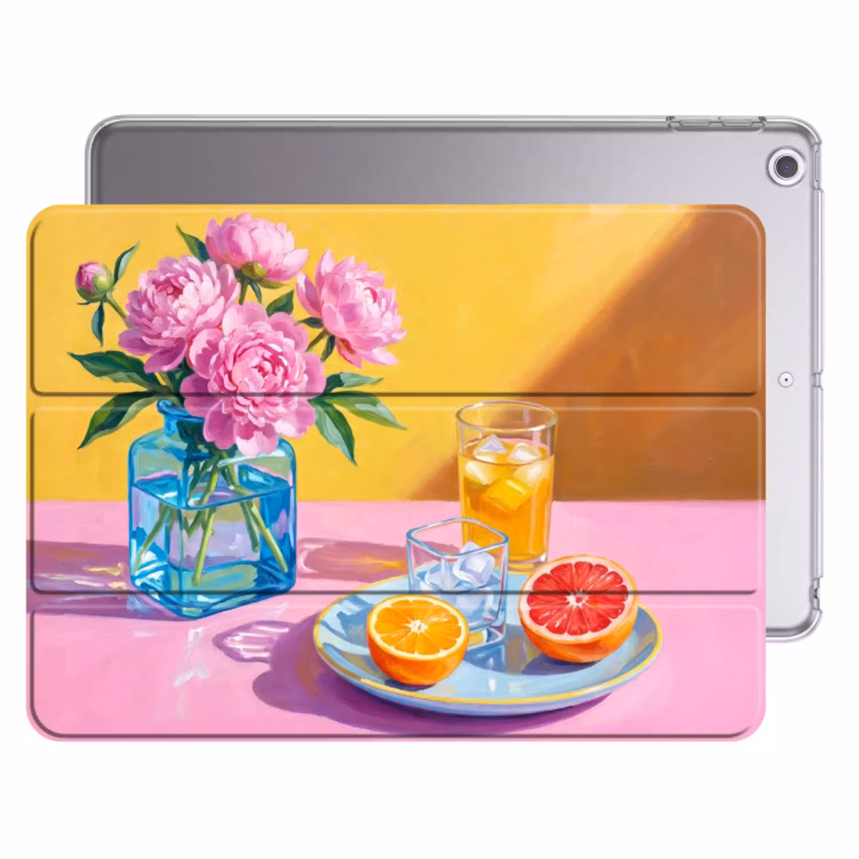 Bloemen - Roze - Modern Apple iPad 2017 middel -threedimensional_3d_global