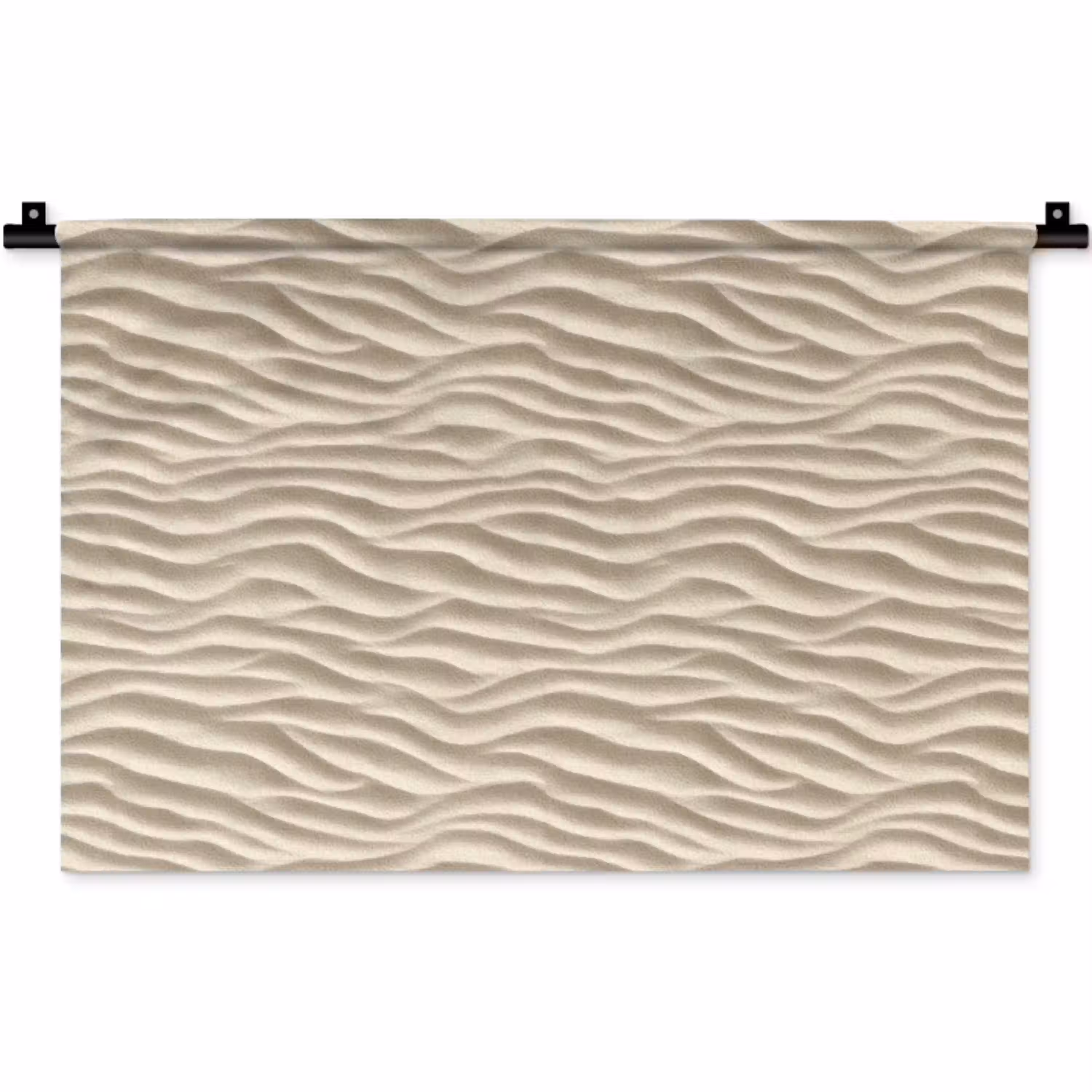 Zand - Golven - Beige Wandkleed katoen klein 269 -zz3d