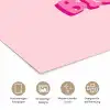 Bisou - Roze - Dikke letters poster papier klein -tcloseup_DE