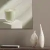 Matcha - Glas - Groen - Minimalistisch PET vilt klein -sfeer6_closeup