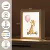 Giraf - Baby - Dieren - Roze ballon Light Box met kabel klein -USP_NL