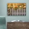 Rozen - Hek - Zonlicht canvas 2cm klein -sfeer4