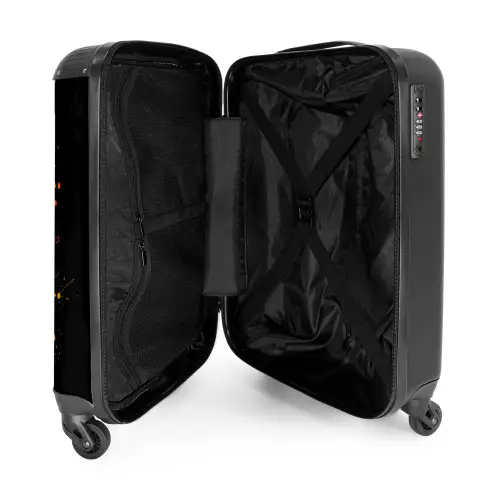 Duitse Herdershond met graffiti NBS - Handbagage koffer - Unisex middel -binnenkant