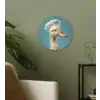 Eend - Koksmuts - Cute - Vogel Wandcirkel kunststof plaat 5mm dik klein -sfeer3
