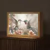 Kolibrie - Vogels - Bloemen - Natuur Light Box met kabel (Tafellamp) klein -z3d_website