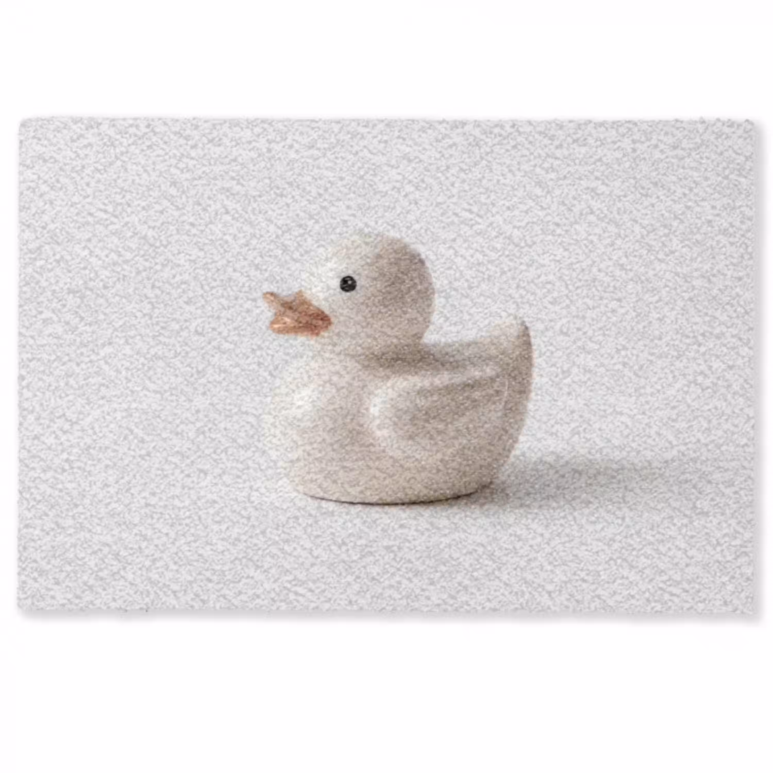 Badeend - Minimalistisch - Wit Deurmat klein -zkaufland3d