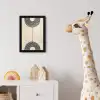 Geometrische bogen - Minimalistisch - Symmetrisch fotolijst zwart zonder passe partout klein -usfeer4_kinderkamer
