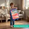 Abstracte golven Kinderkoffer - Blauw klein -sfeer2_NL