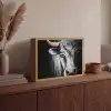 Stier - Hoorns - Snuit - Goud Light Box met batterij (Wandlamp) middel -sfeer2