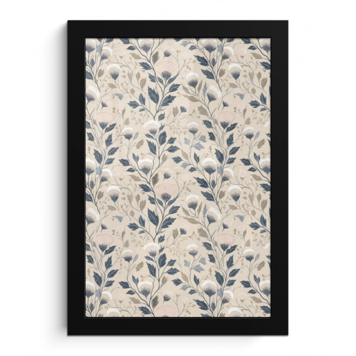Klassiek - Botanisch - Kleurrijk fotolijst zwart zonder passe partout klein 224 -3d