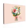 Boeket - Strikje - Kaartje - Quote canvas 2cm klein -z3d