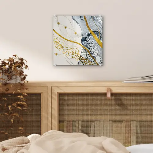 Abstract - Goud - Natuur - Kunst plexiglas 5mm klein -sfeer4