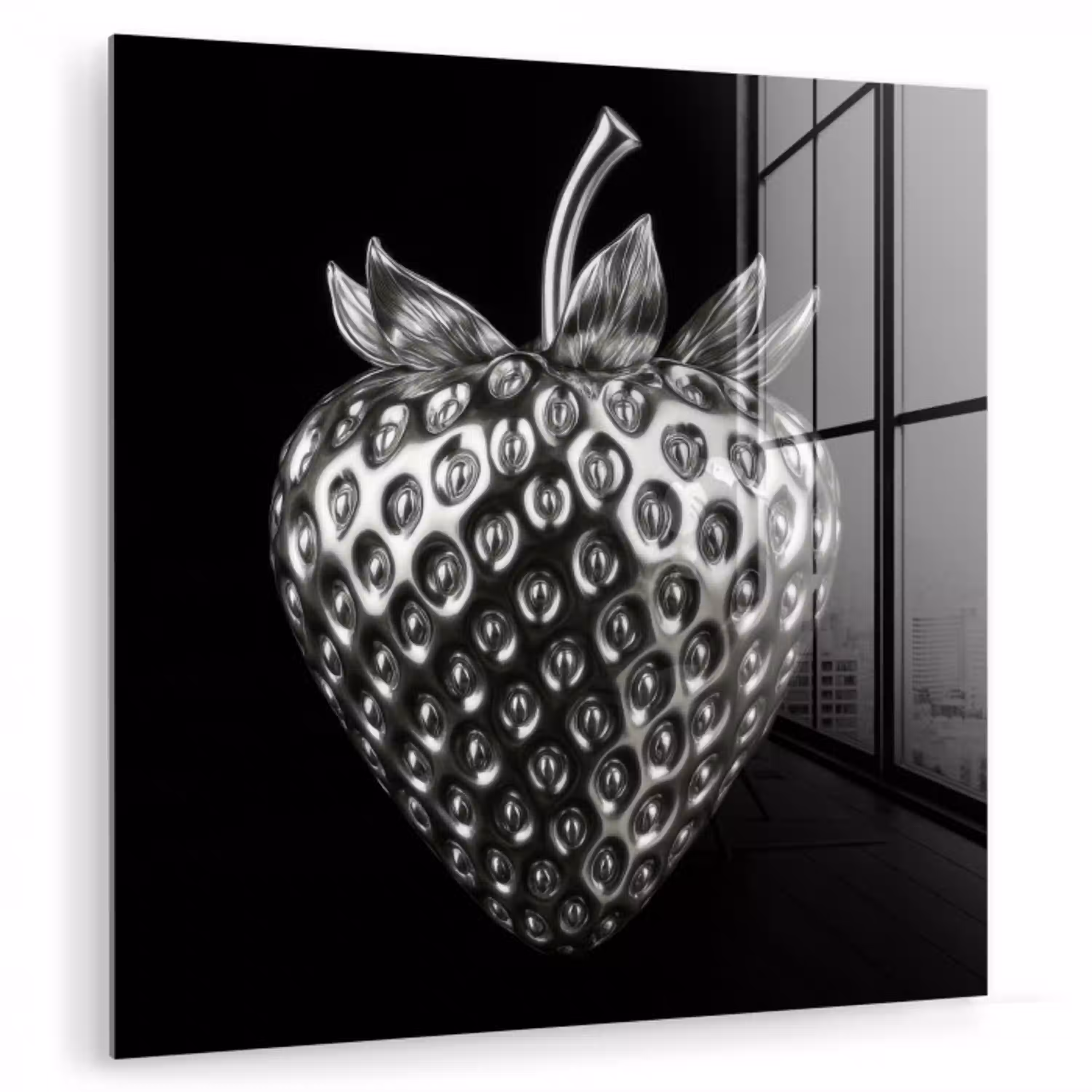 Aardbei - Zaadstructuur - Realistisch plexiglas 5mm klein -zzzproduct_nieuw