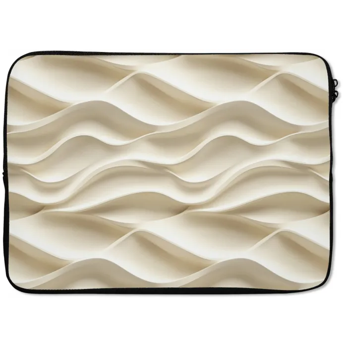 Lijnen - Golvend - Crème laptophoes neopreen klein 279 -zkaufland3dotto