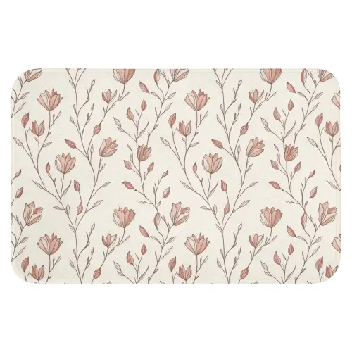 Patroon - Klassiek - Roze WCmat klein 1009 -3d