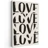Love - Hart - Beige canvas 2cm klein -z3d