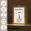 Neushoorn - Wilde dieren - Pastel kleuren Light Box met kabel (Kinderlampje) klein -USP_NL