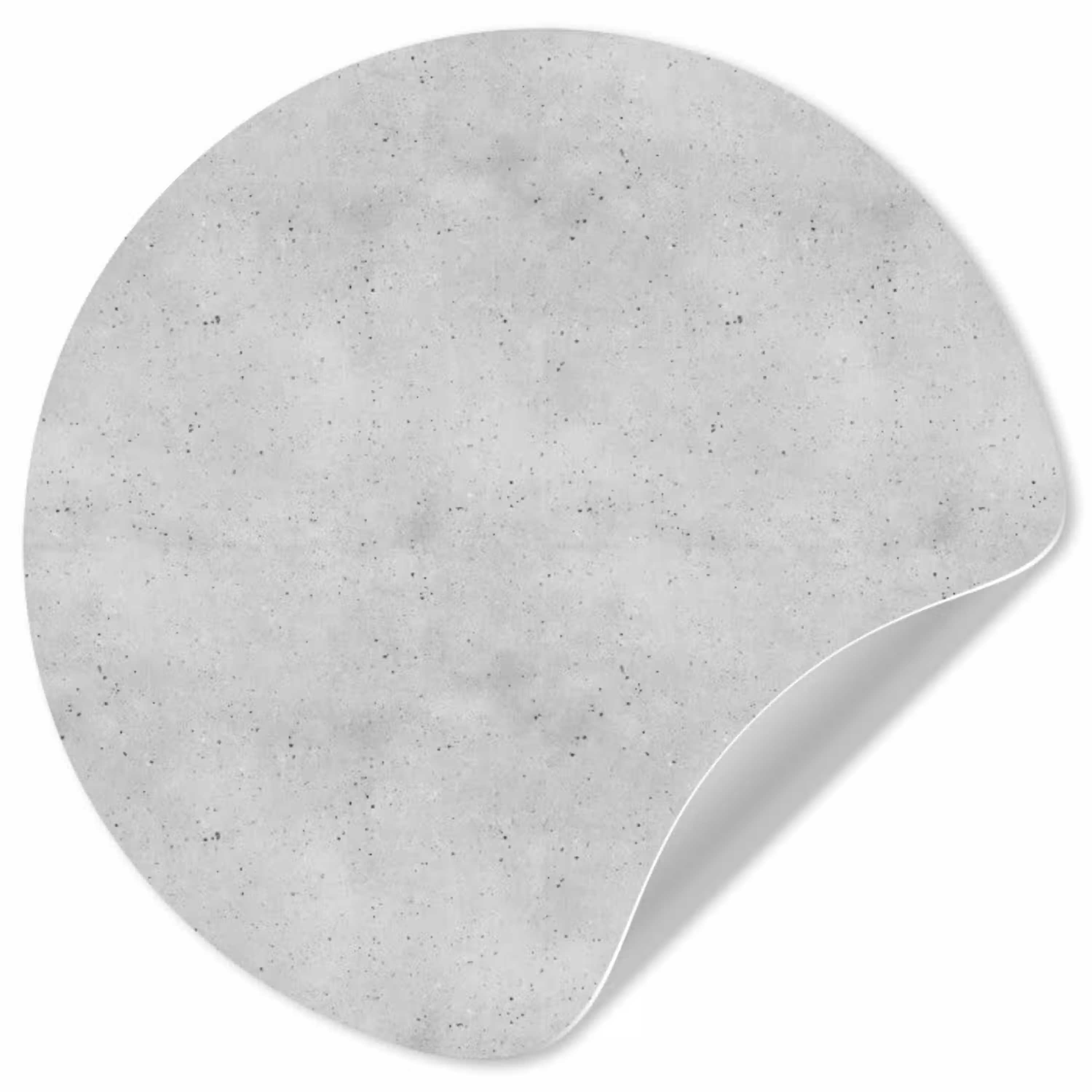 Grijs - Beton - Neutraal Wandcirkel behangsticker klein 186 -3d