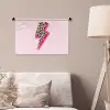 Stippen - Roze - Bliksem Wandkleed katoen klein -sfeer4