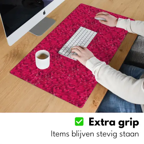 Vloeiend - Verf - Texturen - Rood Muismat XXL klein 681 -sfeer3