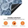 Ijsblokjes - Water - Blauw Inductie beschermer vinyl 3mm klein -zzzzzzz-td-onderkant