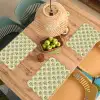 Klassiek - Waaier - Groen Placemat vinyl groot 368 -zzsfeer5_Kitchenyeah-website