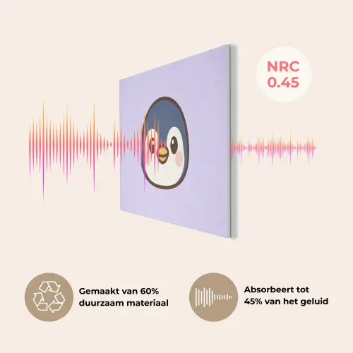Pinguïn - Paars - Schattig PET vilt middel -USP_NL