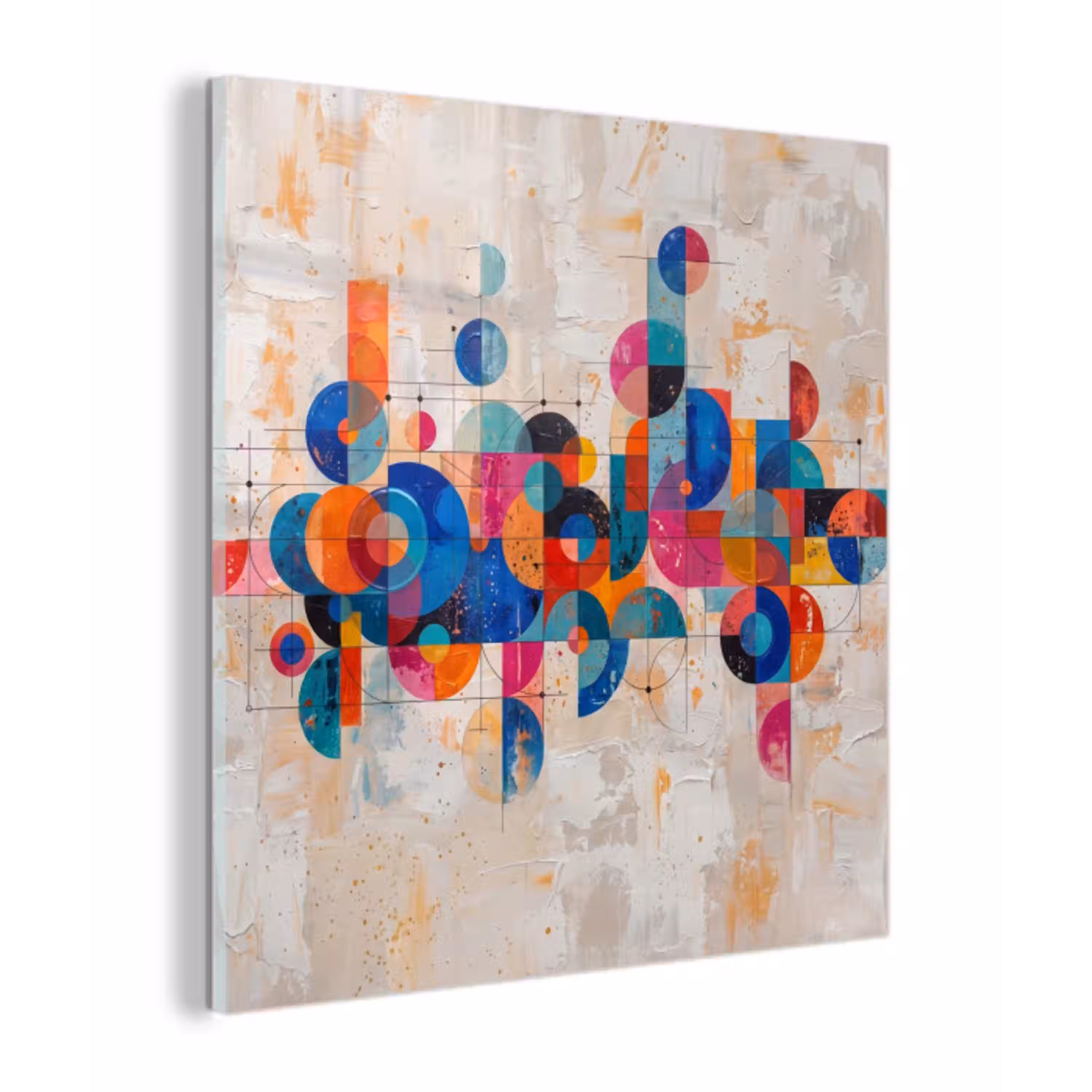 Kunst - Geometrisch - Abstract - Kleurrijk plexiglas 5mm klein -z3d
