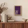 Oh hi - Paars - Cursief Light Box met kabel (Tafellamp) klein -sfeer2