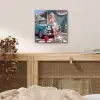 Auto - Vrouw - Groen aluminium wit klein -sfeer3