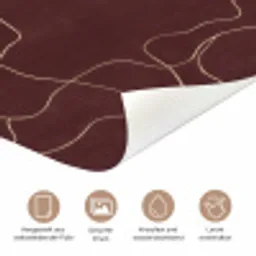 Abstract - Modern - Bruin deurposter klein 289 -tcloseup_DE