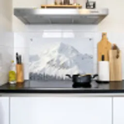 Berg - Sneeuw - Winter - Natuur - Wit Inductie beschemer met haakjes klein -sfeer2
